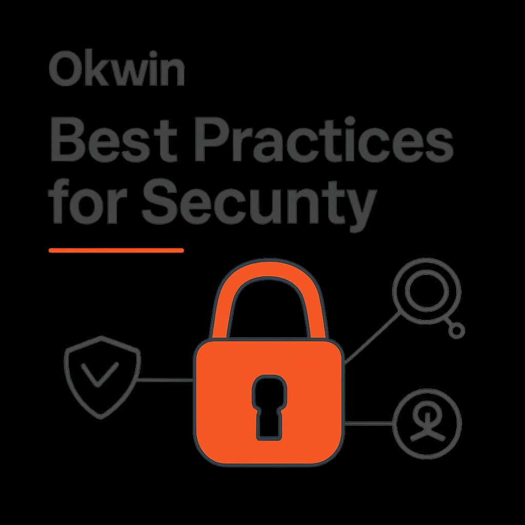 An educational diagram outlining Okwin Security best practices in a clear format.