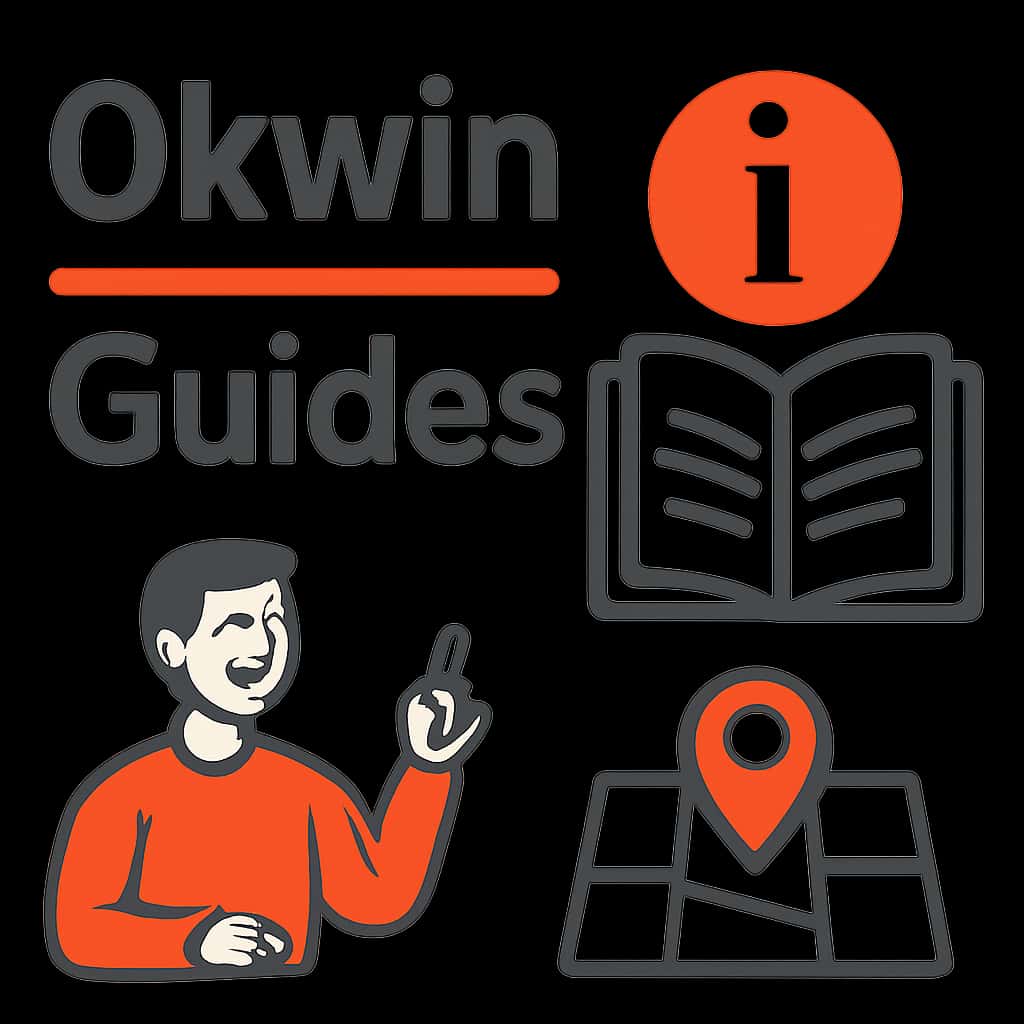 An educational diagram illustrating key aspects of Okwin Guides.