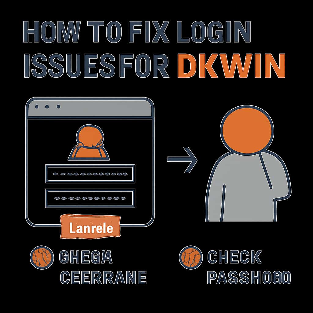 An educational diagram about fixing Okwin login issues.