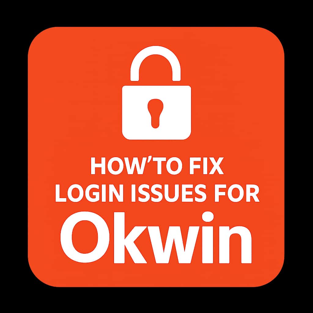 An icon representing Okwin login troubleshooting.