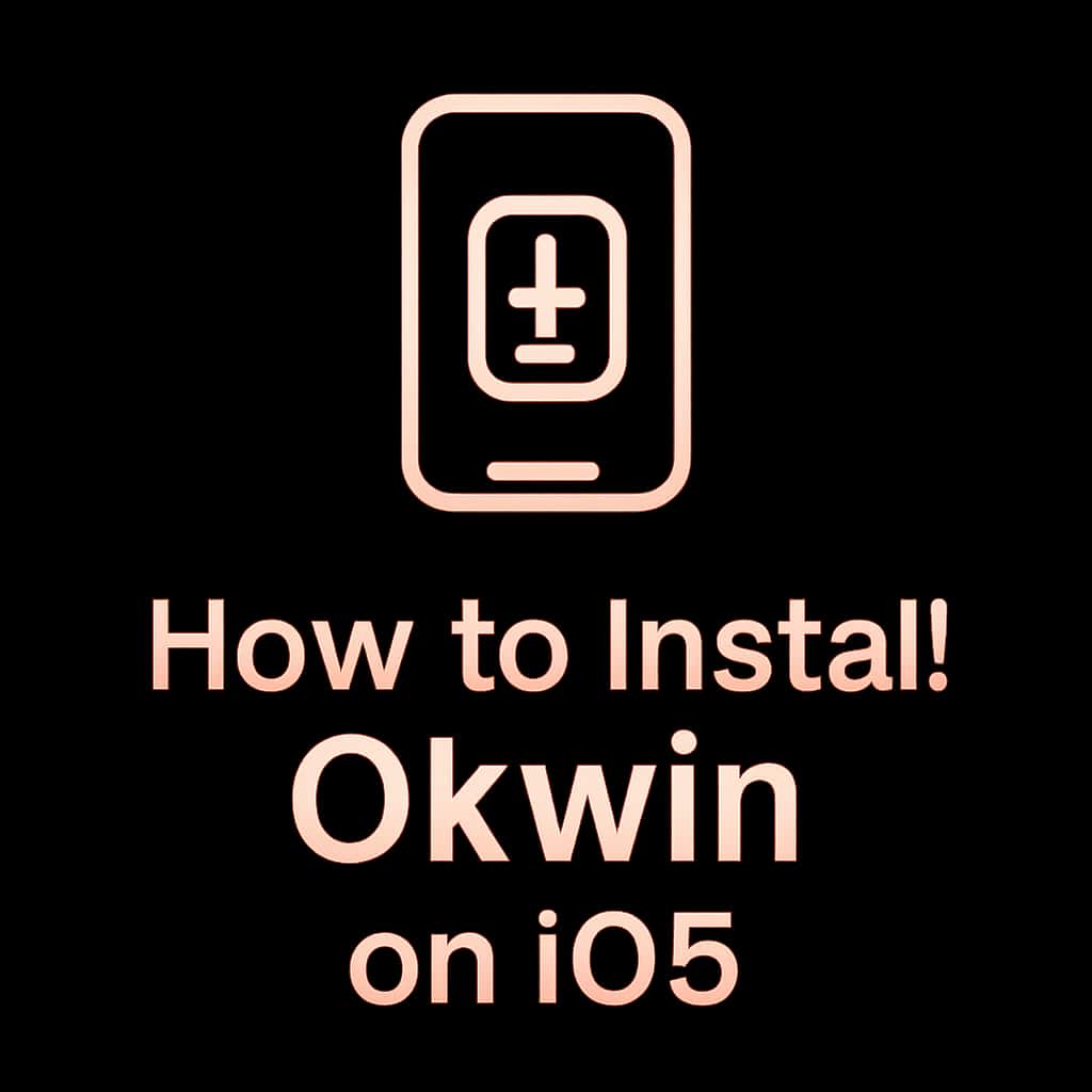 Icon representing the Okwin installation guide for iOS.