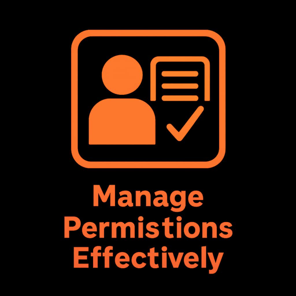 A badge symbolizing permissions management for Okwin.