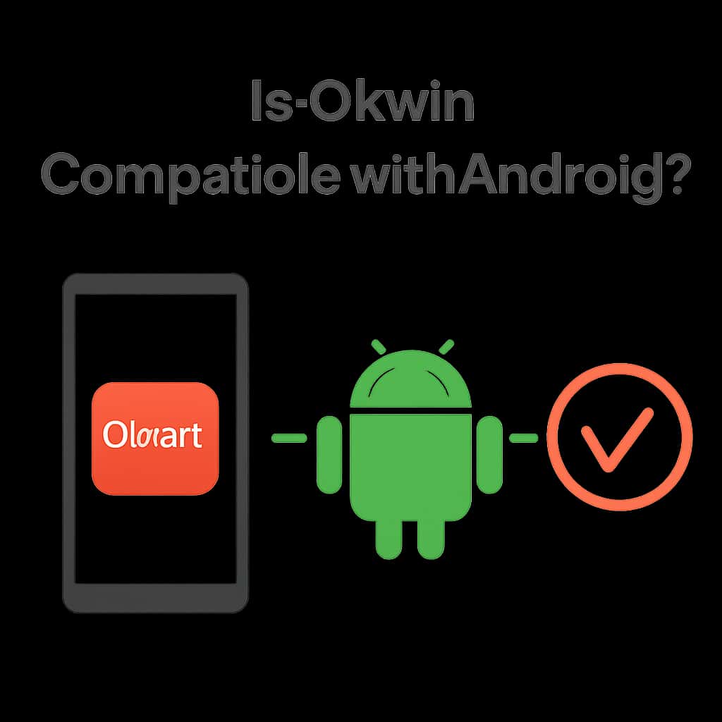 A diagram illustrating the compatibility aspects of Okwin with Android.