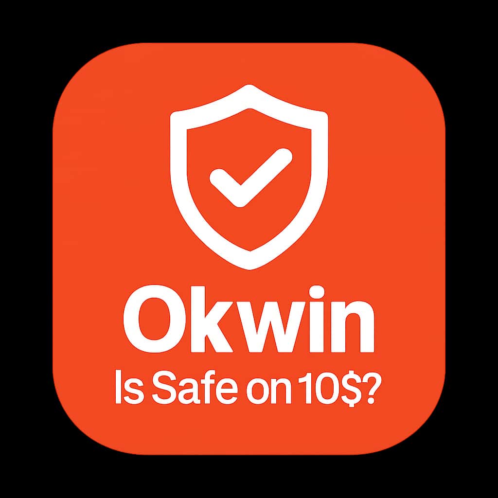 An icon representing the safety of the Okwin app on iOS.