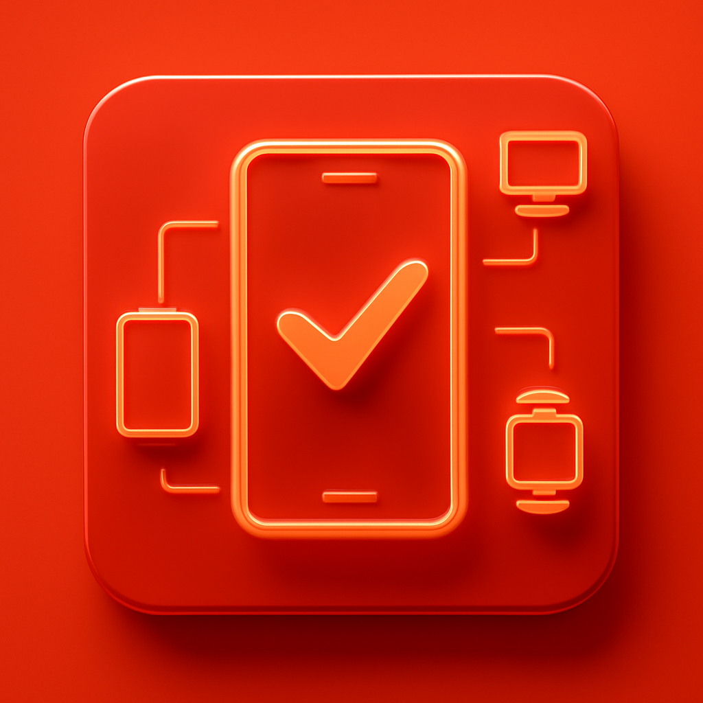 Icon illustrating the process of installing Okwin on iOS devices.