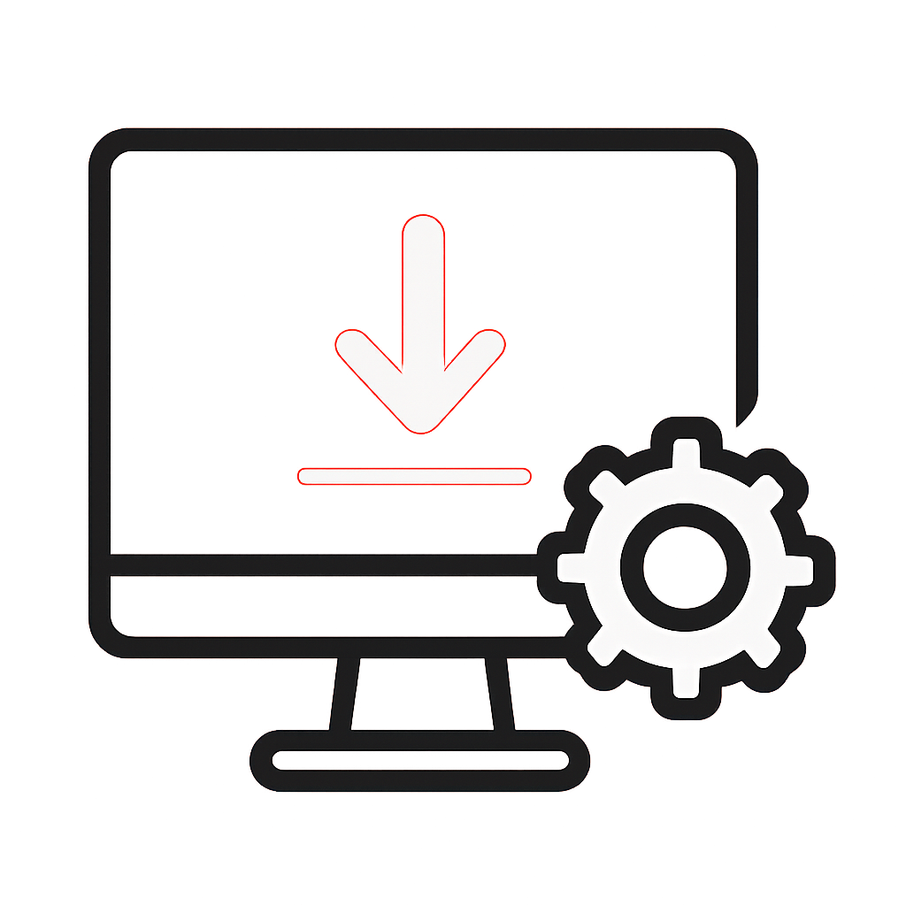 Diagram illustrating the steps for updating Okwin on Android.