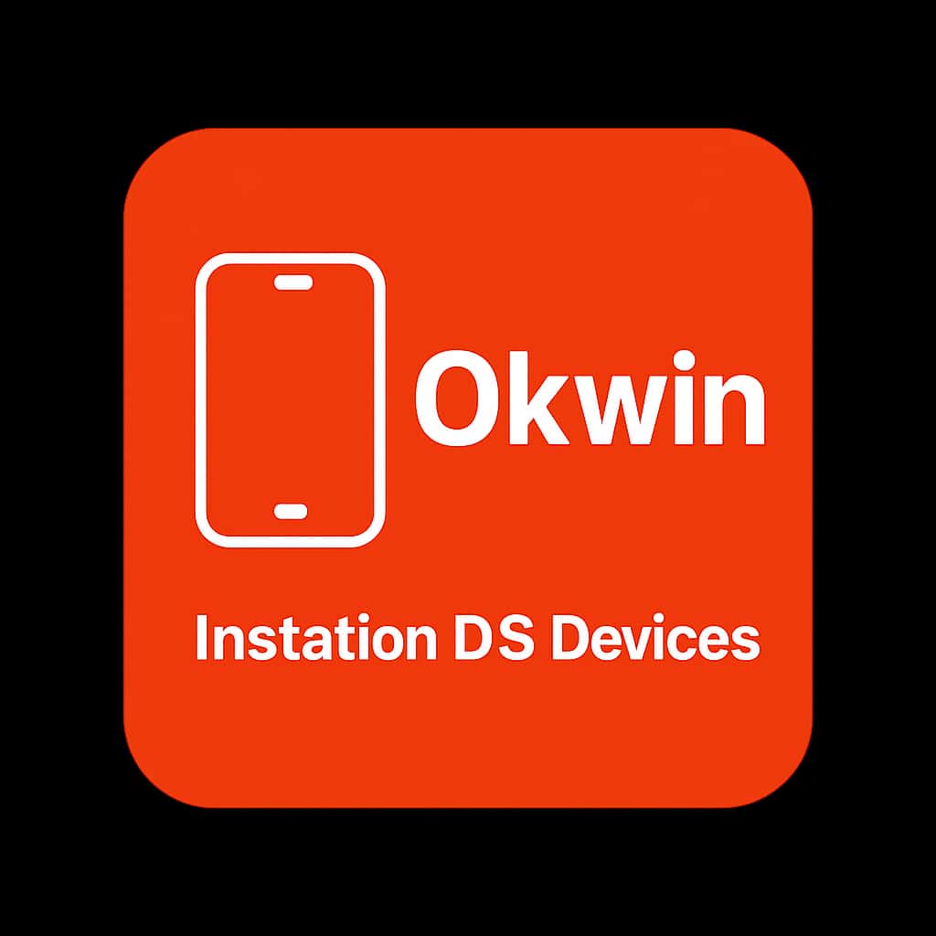 Icon illustrating the process of installing Okwin on iOS devices.
