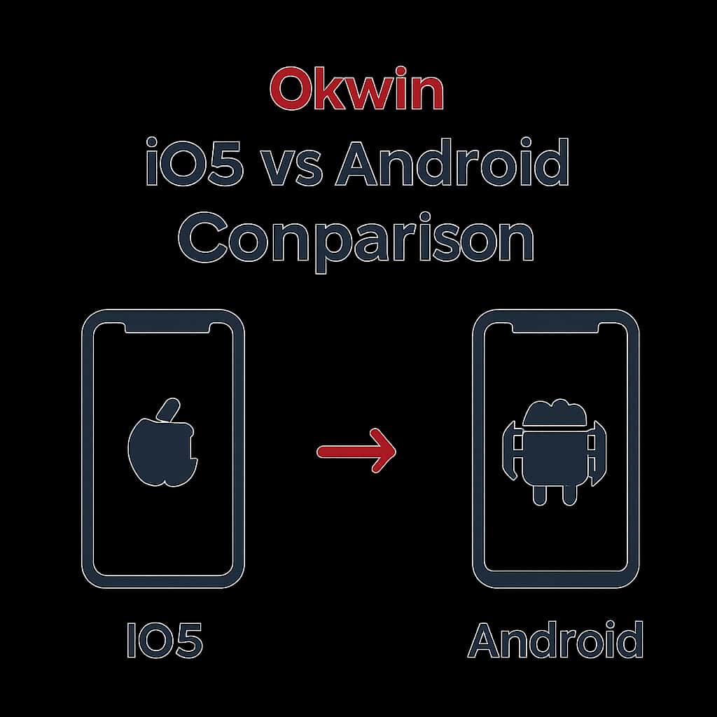 Diagram illustrating Okwin iOS vs Android Comparison.