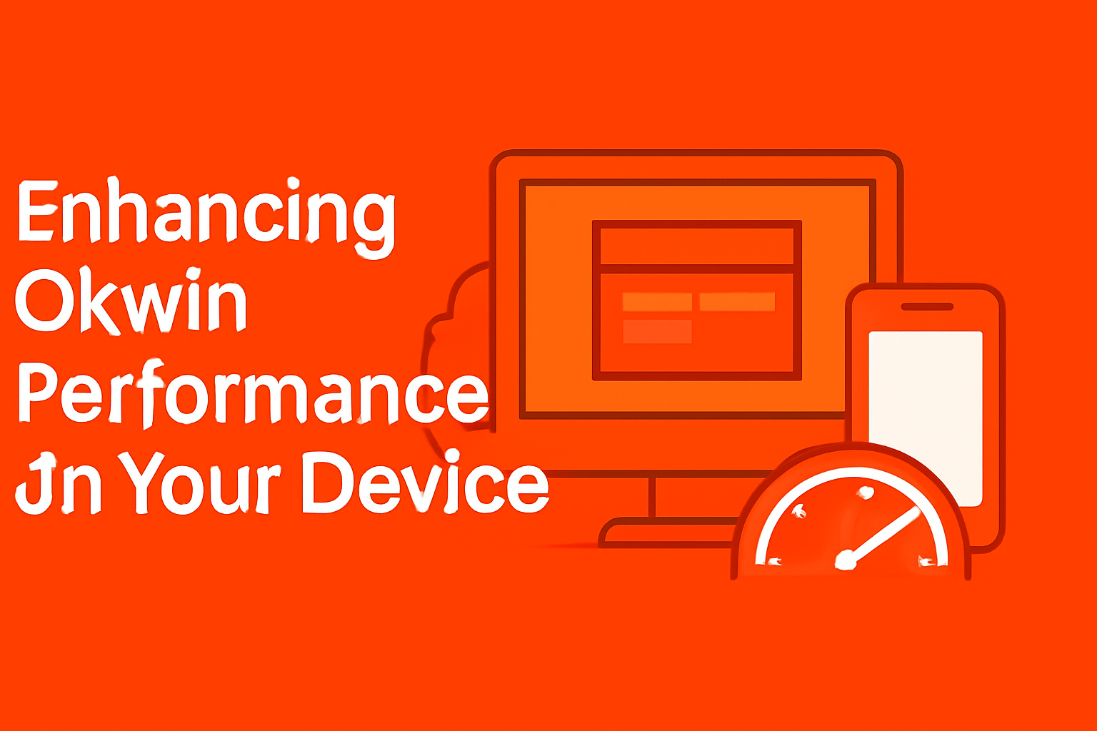 An informational graphic showcasing the Okwin Download process with the text 'Okwin' displayed.