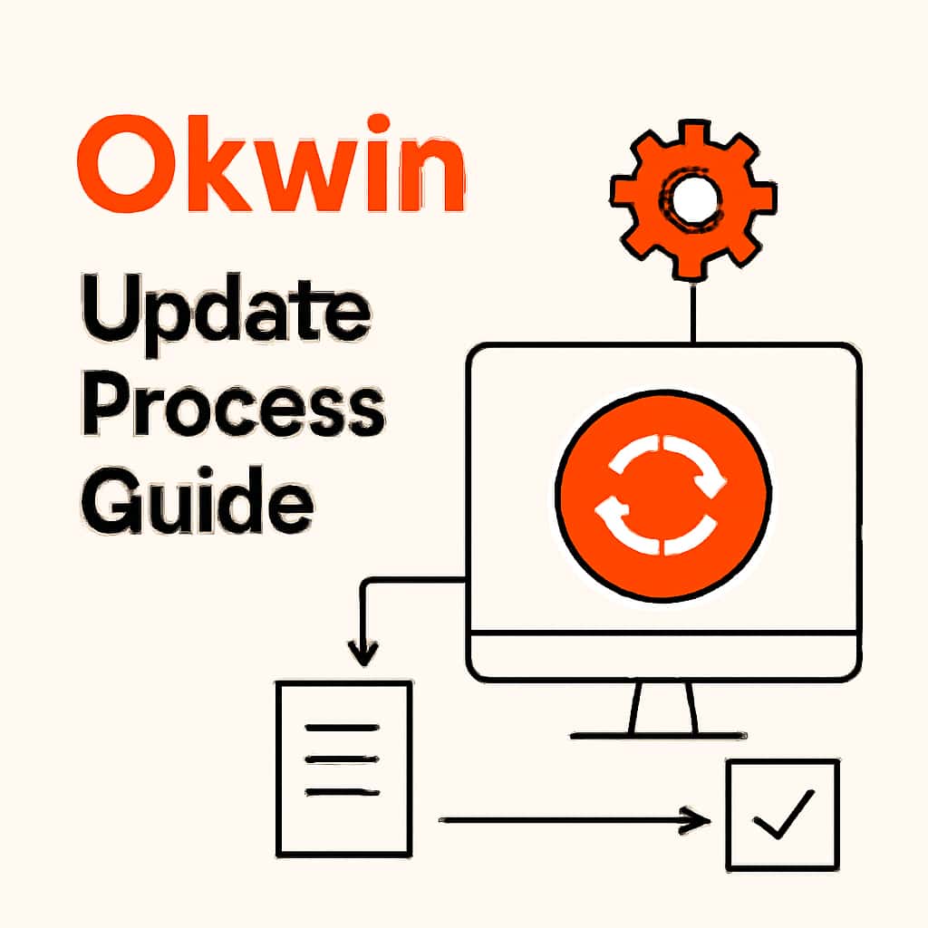 Illustration explaining the Okwin Update Process.