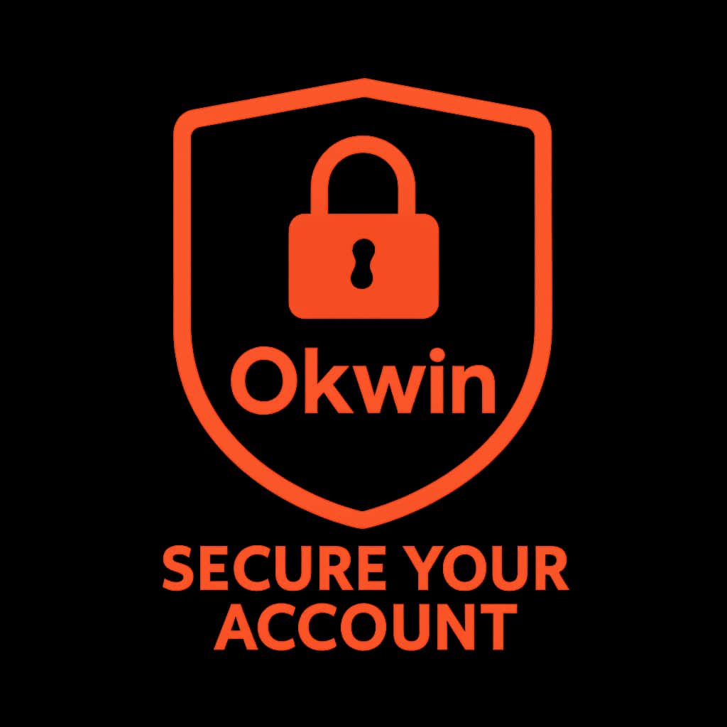 Icon representing securing an Okwin account.