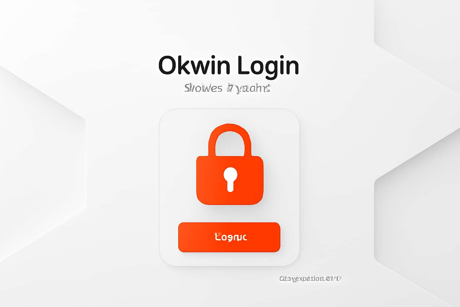 Okwin Login - Secure Access Interface