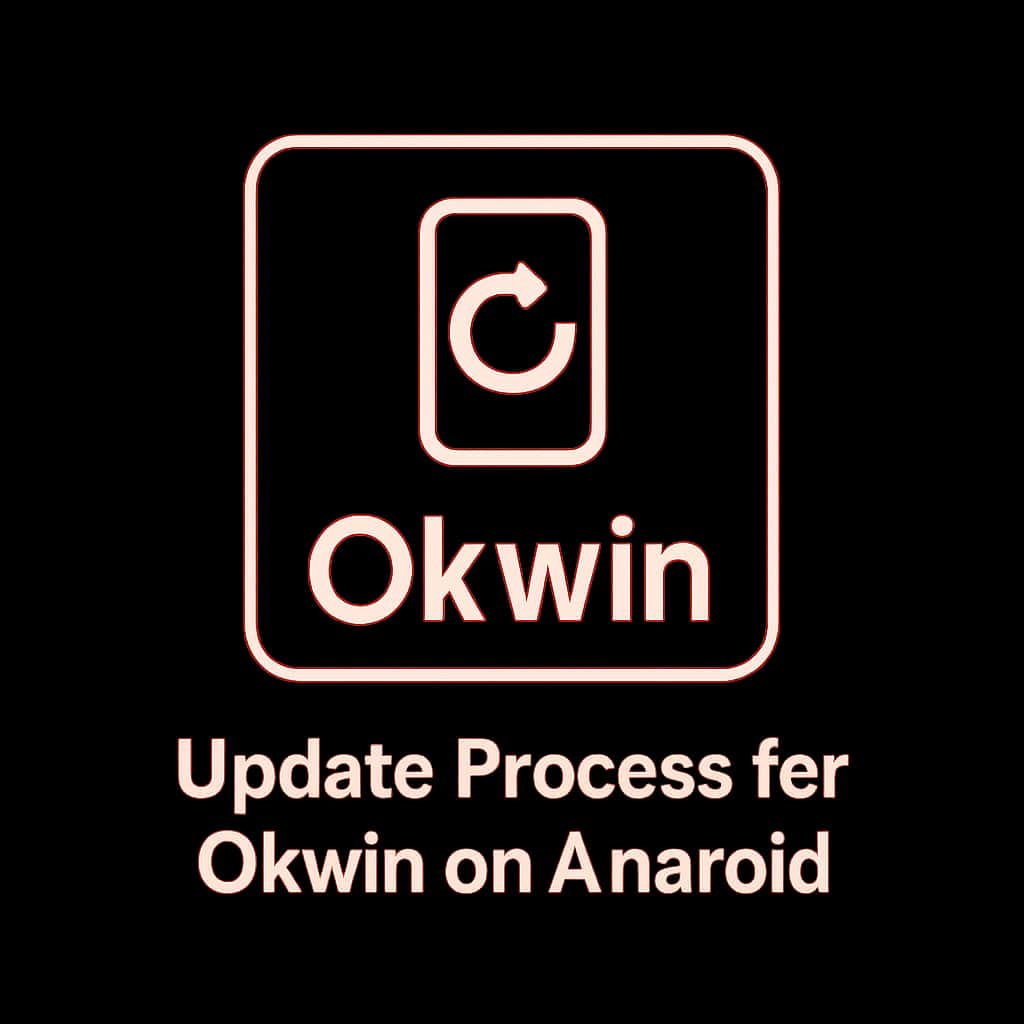 Icon representing the update process for the Okwin app on Android.